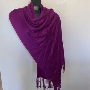 Purple wrap scarf